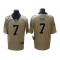 New Orleans Saints #7 Taysom Hill Gold Inverted Limited Jersey