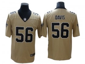 New Orleans Saints #56 Demario Davis Gold Inverted Limited Jersey