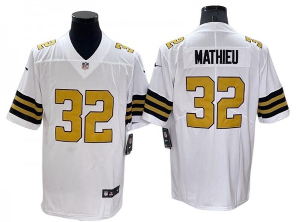 New Orleans Saints #32 Tyrann Mathieu White Color Rush Limited Jersey