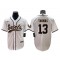 New Orleans Saints #13 Michael Thomas Baseball Jersey- White & Black & Gold