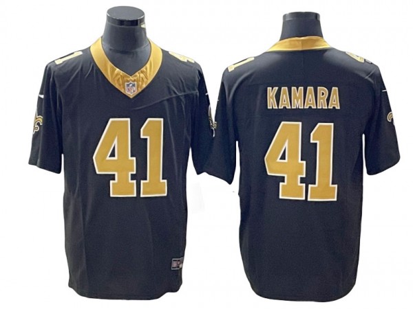 New Orleans Saints #41 Alvin Kamara Black Vapor F.U.S.E. Limited Jersey