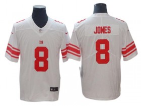 New York Giants #8 Daniel Jones White Vapor Untouchable Limited Jersey