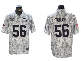 New York Giants #56 Lawrence Taylor Arctic Camo 2024 Salute to Service Limited Jersey