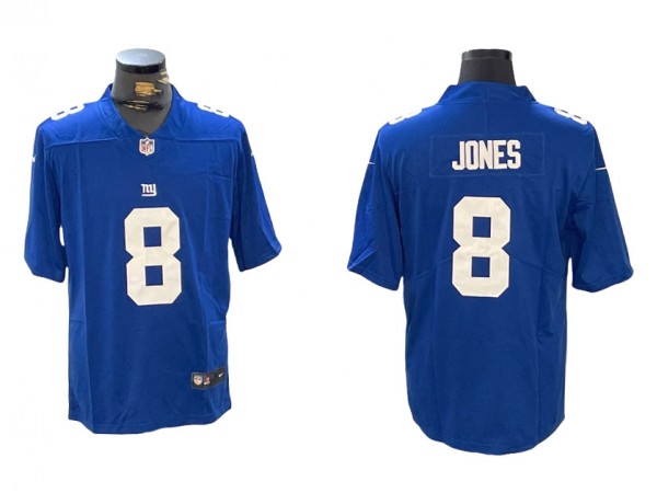 New York Giants #8 Daniel Jones Royal Vapor Limited Jersey