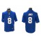 New York Giants #8 Daniel Jones Royal Vapor Limited Jersey