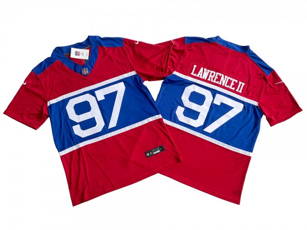 New York Giants #97 Dexter Lawrence II Century Red Alternate Vapor F.U.S.E. Limited Jersey