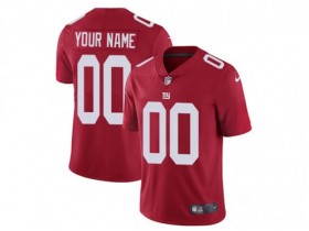 Custom New York Giants Red Vapor Limited Jersey