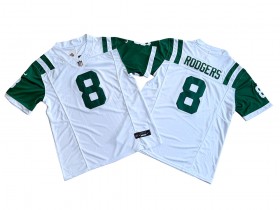 New York Jets #8 Aaron Rodgers White Classic Alternate Vapor F.U.S.E. Limited Jersey