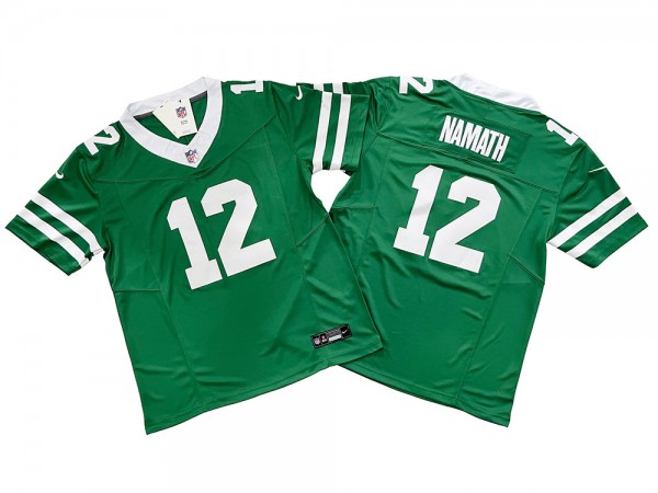 New York Jets #12 Joe Namath Green Vapor F.U.S.E. Limited Jersey