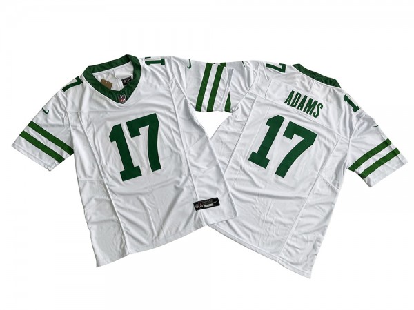 New York Jets #17 Davante Adams White Vapor F.U.S.E. Limited Jersey