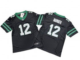 New York Jets #12 Joe Namath Black Vapor F.U.S.E. Limited Jersey