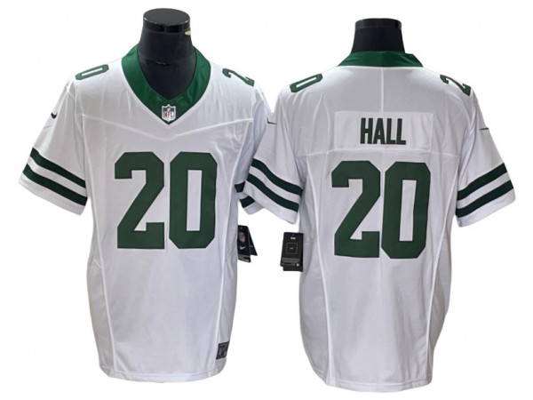 New York Jets #20 Breece Hall White Legacy Vapor F.U.S.E. Limited Jersey