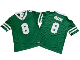 New York Jets #8 Aaron Rodgers Green Vapor F.U.S.E. Limited Jersey