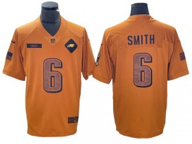 Philadelphia Eagles #6 DeVonta Smith Brown 2023 Salute To Service Limited Jersey