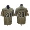 Philadelphia Eagles #20 Brian Dawkins 2022 Olive Salute To Service Limited Jersey