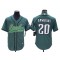 Philadelphia Eagles #20 Brian Dawkins Baseball Style Jersey - Black/Gray/White/Green