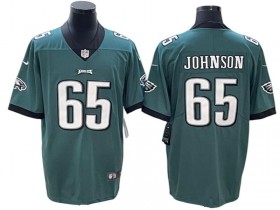 Philadelphia Eagles #65 Lane Johnson Green Vapor Limited Jersey