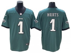 Philadelphia Eagles #1 Jalen Hurts Midnight Green Vapor Limited Jersey