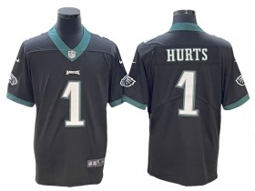 Philadelphia Eagles #1 Jalen Hurts Black Vapor Limited Jersey