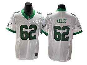 Philadelphia Eagles #62 Jason Kelce White Alternate Vapor F.U.S.E. Limited Jersey