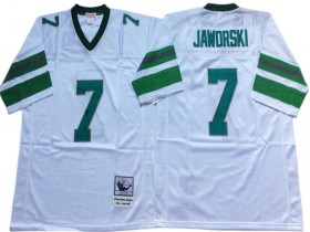 M&N Philadelphia Eagles #7 Ron Jaworski White 1980 Legacy Jersey