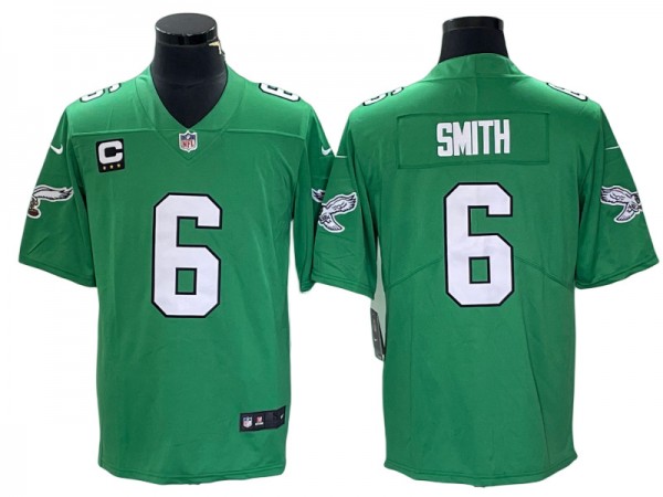 Philadelphia Eagles #6 DeVonta Smith Green Vapor F.U.S.E. Limited Jersey