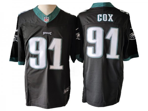 Philadelphia Eagles #91 Fletcher Cox Black Vapor F.U.S.E. Limited Jersey