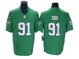 Philadelphia Eagles #91 Fletcher Cox Kelly Green Alternate Vapor F.U.S.E. Limited Jersey