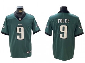 Philadelphia Eagles #9 Nick Foles Green Vapor Limited Retired Player Jersey