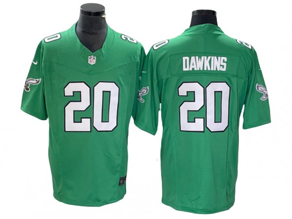 Philadelphia Eagles #20 Brian Dawkins Kelly Green Alternate Vapor F.U.S.E. Limited Jersey