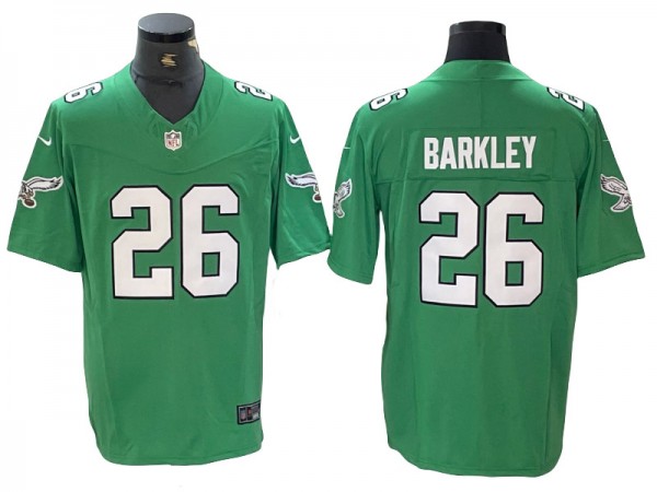 Philadelphia Eagles #26 Saquon Barkley Kelly Green Alternate Vapor F.U.S.E. Limited Jersey