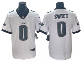 Philadelphia Eagles #0 D'Andre Swift White Vapor Limited Jersey