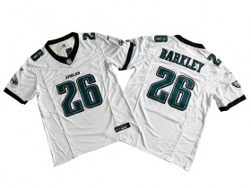 Philadelphia Eagles #26 Saquon Barkley White Vapor F.U.S.E. Limited Jersey