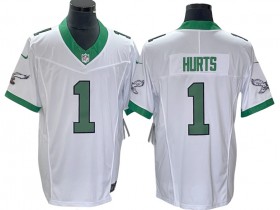 Philadelphia Eagles #1 Jalen Hurts White Alternate Vapor F.U.S.E. Limited Jersey