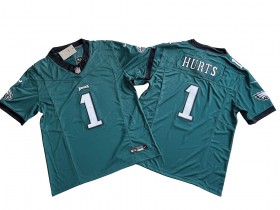 Philadelphia Eagles #1 Jalen Hurts Green Vapor F.U.S.E. Limited Jersey