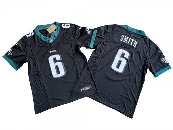 Philadelphia Eagles #6 DeVonta Smith Black Vapor F.U.S.E. Limited Jersey