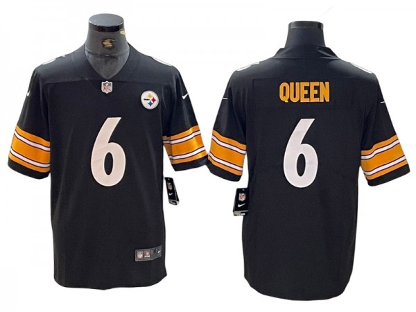 Pittsburgh Steelers #6 Patrick Queen Black Vapor Limited Jersey