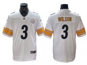 Pittsburgh Steelers #3 Russell Wilson White Vapor Away Jersey