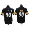 Pittsburgh Steelers #90 T.J. Watt Black Vapor Limited Jersey