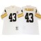 M&N Pittsburgh Steelers #43 Troy Polamalu White Legacy Jersey