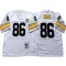 M&N Pittsburgh Steelers #86 Hines Ward White Legacy Jersey