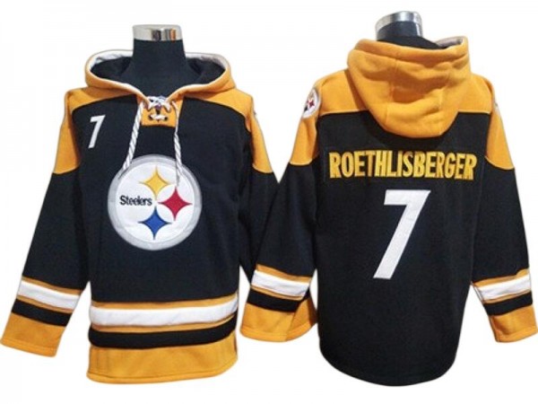 Pittsburgh Steelers #43 Troy Polamalu Black Hoodie