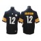 Pittsburgh Steelers #12 Terry Bradshaw Black Vapor Limited Jersey