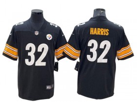 Pittsburgh Steelers #32 Franco Harris Black Vapor Limited Jersey