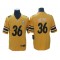 Pittsburgh Steelers #36 Jerome Bettis Gold Inverted Color Rush Jersey