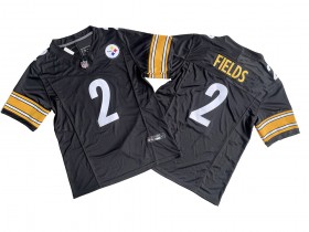 Pittsburgh Steelers #2 Justin Fields Black Vapor F.U.S.E. Limited Jersey