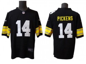 Pittsburgh Steelers #14 George Pickens Black Alternate Vapor Limited Jersey