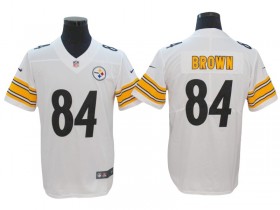 Pittsburgh Steelers #84 Antonio Brown White Vapor Limited Jersey