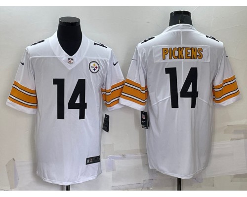 Pittsburgh Steelers #14 George Pickens White Vapor Limited Jersey