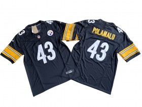 Pittsburgh Steelers #43 Troy Polamalu Black Vapor F.U.S.E. Limited Custom Jersey